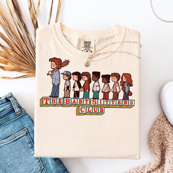 Tops - The Babysitters Club Shirt, Funny Steve Harrington Parody Tee